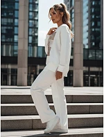 FEMMES dámská mikina bílá FashionStreet BY1281 FEMMES dámská mikina bílá FashionStreet BY1281