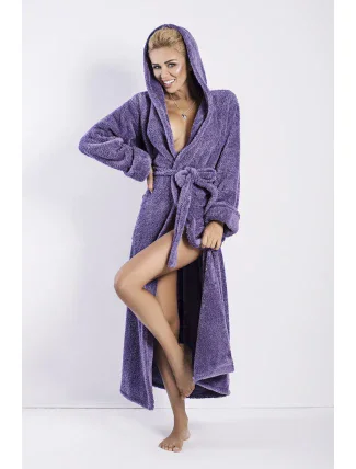 Dámský župan Diana long violet - DKAREN Dámský župan Diana long violet - DKAREN