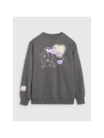 Dívčí mikina oversize bez kapuce 4F 4FJRAW25TSWSF2438-22S