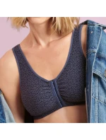 Chirurgická podprsenka Hazel zapínání vpředu 5765X steel grey - Anita Care