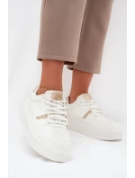 Dámské Sneakersy Na Platformě Big Star SS274359 Bílé Dámské Sneakersy Na Platformě Big Star SS274359 Bílé