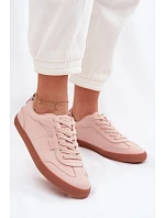 Dámské tenisky z textilu Big Star TT274359 Růžové