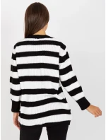 Dámský svetr LC SW 8030 bílý a černý