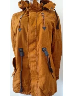 Pánská zimní bunda Z-6682 hořčicová - Rosso