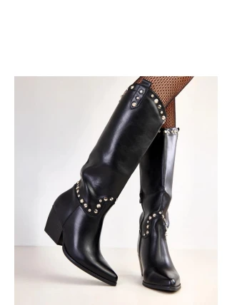 Kozačky na podpatku  model 219648 Solea