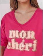 Dámská halenka s potiskem CHERINO fuchsiová FashionStreet RY2829