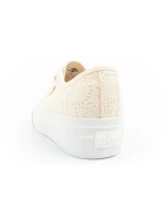 Lee Cooper dámská sportovní obuv se šněrováním béžové dámské platformové tenisky