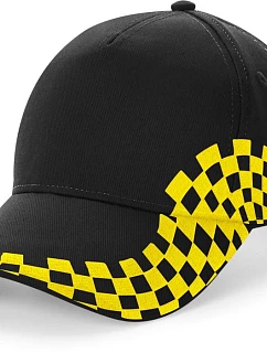 Beechfield B 159 5 panelová kšiltovka "Grand Prix" 53.0159 black/yellow
