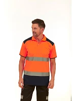 Yoko HVJ 220 Hi-Vis Piqué Polo 79.J220 hi vis yellow/navy Yoko HVJ 220 Hi-Vis Piqué Polo 79.J220 hi vis yellow/navy