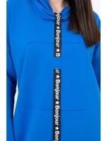 Chrpové šaty s kravatou