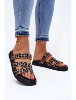 Dámské sandály na suchý zip Vinceza 17401 panterka