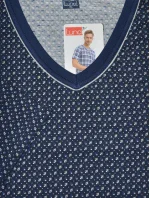 Pánské pyžamo 793 4 Tmavě modrá vzor mix - Luna Pánské pyžamo 793 4 Tmavě modrá vzor mix - Luna