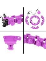 HULA HOP SET HHW12 FIALOVÝ S VÝSTUPKY A ZÁVAŽÍMI HMS + OPASEK BR163 ČERNÝ PLUS SIZE HULA HOP SET HHW12 FIALOVÝ S VÝSTUPKY A ZÁVAŽÍMI HMS + OPASEK BR163 ČERNÝ PLUS SIZE