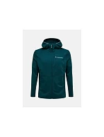 Pánská mikina PEAK PERFORMANCE M Trail Polartec Power Grid Zip Hood, zelená barva Pánská mikina PEAK PERFORMANCE M Trail Polartec Power Grid Zip Hood, zelená barva