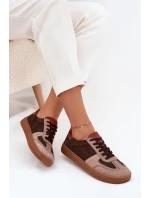 Dámské semišové barefoot tenisky Zazoo – hnědé