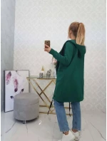 Zateplená bunda s kapucí 69413 tmavě zelená - Kesi Zateplená bunda s kapucí 69413 tmavě zelená - Kesi