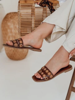 Dámské žabky STELLSAN brown FashionStreet ZY0855