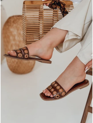 Dámské žabky STELLSAN brown FashionStreet ZY0855