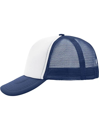 Daiber MB 70 5 panelová polyesterová síťovaná kšiltovka 03.0070 white/navy Daiber MB 70 5 panelová polyesterová síťovaná kšiltovka 03.0070 white/navy
