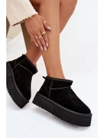 Ženské sněhule z přírodního semiše černé Mairene Ženské sněhule z přírodního semiše černé Mairene