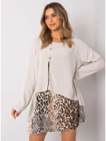 Šaty DHJ SK 21451.50 béžová Šaty DHJ SK 21451.50 béžová