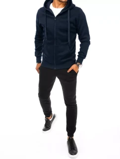 Pánské tmavě modré a černé tepláky FashionStreet AX0628