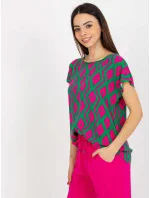 Dámská halenka D73771R10978Q zelená - FPrice