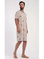 Pánská noční košile s krátkým rukávem Bear