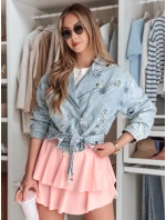 FALBELA mini sukně s volánky růžová FashionStreet CY0492