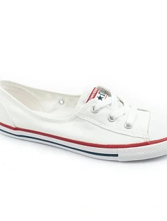 Dámské sportovní boty Converse Chuck Taylor All Star Ballet Lace – bílé baleríny