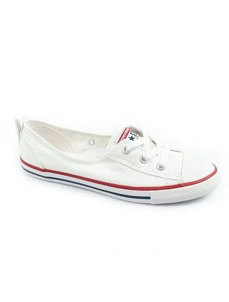 Dámské sportovní boty Converse Chuck Taylor All Star Ballet Lace – bílé baleríny Dámské sportovní boty Converse Chuck Taylor All Star Ballet Lace – bílé baleríny