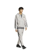 Pánské kalhoty adidas Essentials 3-Stripes Fleece Tapered Cuffed, šedé, KY4127 Pánské kalhoty adidas Essentials 3-Stripes Fleece Tapered Cuffed, šedé, KY4127