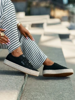 Dámské Tenisky S Pletením Lee Cooper LCW-25-44-3216 Černé