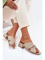 Dámské Sandály Na Klíně Maciejka 06955-25 Béžovo-Zlaté Dámské Sandály Na Klíně Maciejka 06955-25 Béžovo-Zlaté