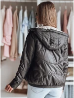 Dámská přechodná prošívaná bunda s kapucí NIVESSO černá FashionStreet TY4859