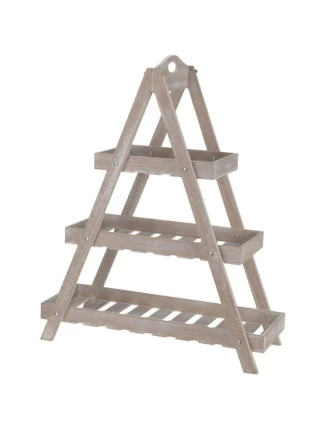 DŘEVĚNÝ SKLÁDACÍ KVĚTINOVÝ ZÁHON 3 POLICE