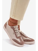 Dámské tenisky z přírodní kůže LR61-7091 Béžové Dámské tenisky z přírodní kůže LR61-7091 Béžové