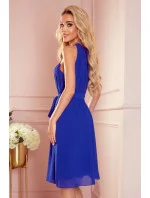 Dámské šaty  350-9 ALIZEE modrá  - NUMOCO