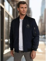 Pánská přechodná bunda bomber modrá FashionStreet TX5019