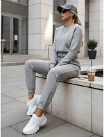 FashionStreet dámská světle šedá tepláková souprava AY1160
