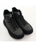 Šedé pánské kožené nepromokavé tenisky Rieker U0174-42