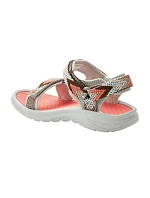 Lee Cooper dámské boty na suchý zip sandály na léto plážové světle šedé růžové dámské