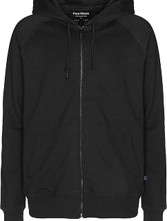 Pure Waste HJUB Unisex mikina s kapucí 74.HJUB black