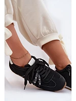 Dámské nízké tenisky s korálky černé Galora