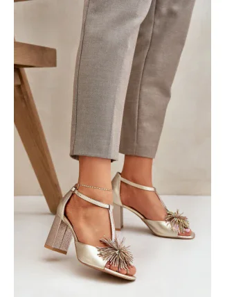 Sandály na podpatku model 212584 Step in style Sandály na podpatku model 212584 Step in style