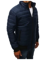 Pánská přechodná bunda prošívaná tmavě modrá TX2822 Pánská přechodná bunda prošívaná tmavě modrá TX2822