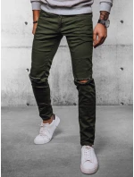 Pánské džínové kalhoty zelené FashionStreet UX4086