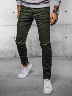 Pánské džínové kalhoty zelené FashionStreet UX4086