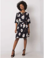 Šaty LK SK 507547.16P černobíle