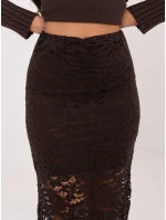 Sukně MI SD G9137.16P tmavě hnědá Sukně MI SD G9137.16P tmavě hnědá